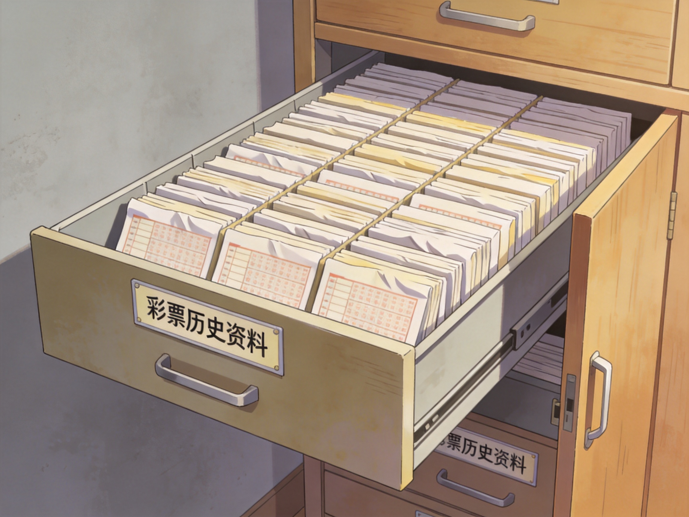 按期次归档的彩票历史资料结构示意